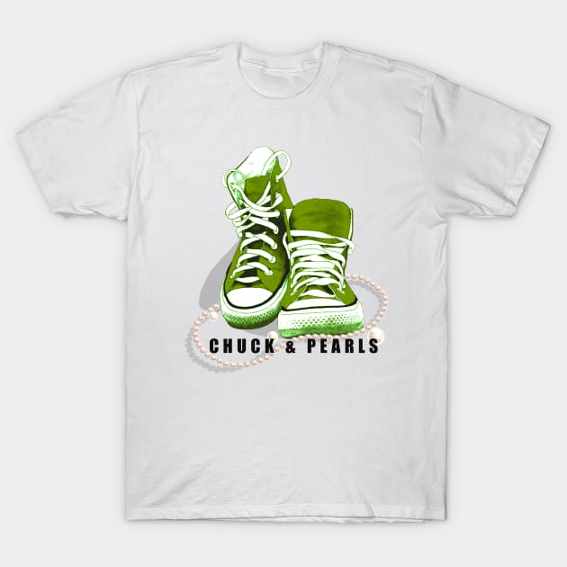 Chuck and Pearls T-Shirt by DreamPassion